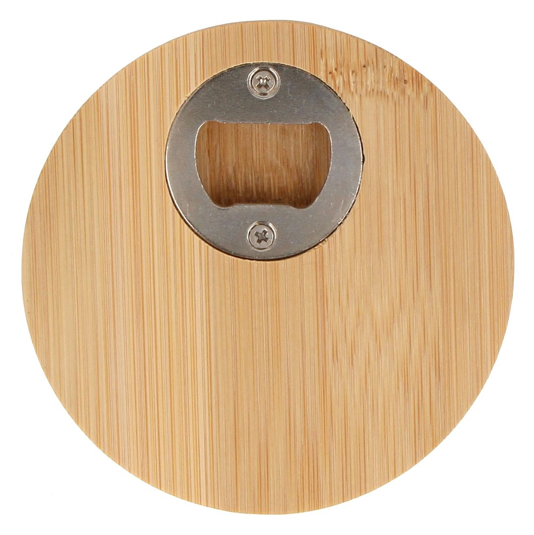 Untersetzer und Flaschenöffner aus Bambus Rudesco