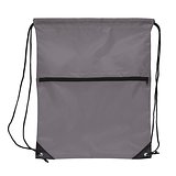 Kordelzugtasche 210T R-PET mit Reißverschluss Rueli