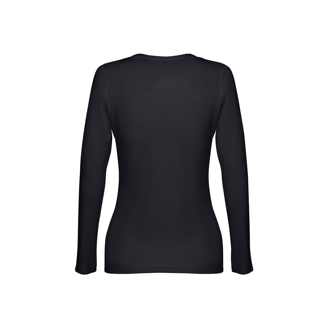 Langärmeliges tailliertes T-Shirt für Frauen aus Baumwolle Urillf