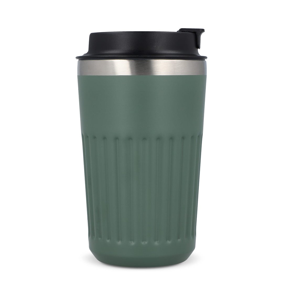 Recycelter Edelstahl-Thermobecher für Kaffee zum Mitnehmen, 400 ml Natianng