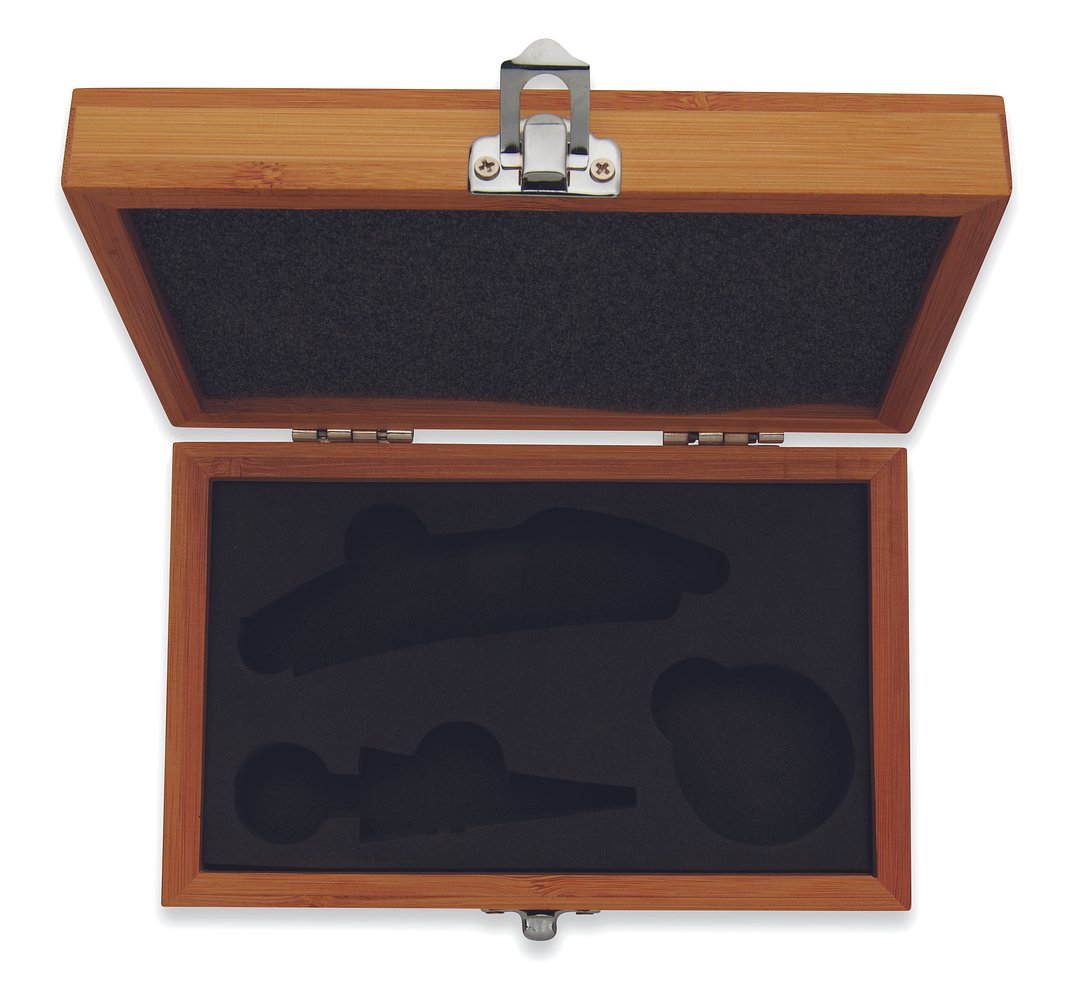 Wein-Set in Bambus-Box Fenja