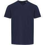 Kurzärmeliges T-Shirt V-Ausschnitt aus 200 g/m² Bio Baumwolle (OCS), unisex - Benina
