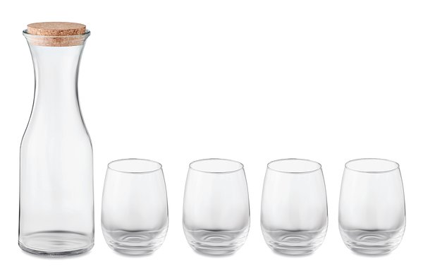 Set aus recyceltem Glas Trudivrg