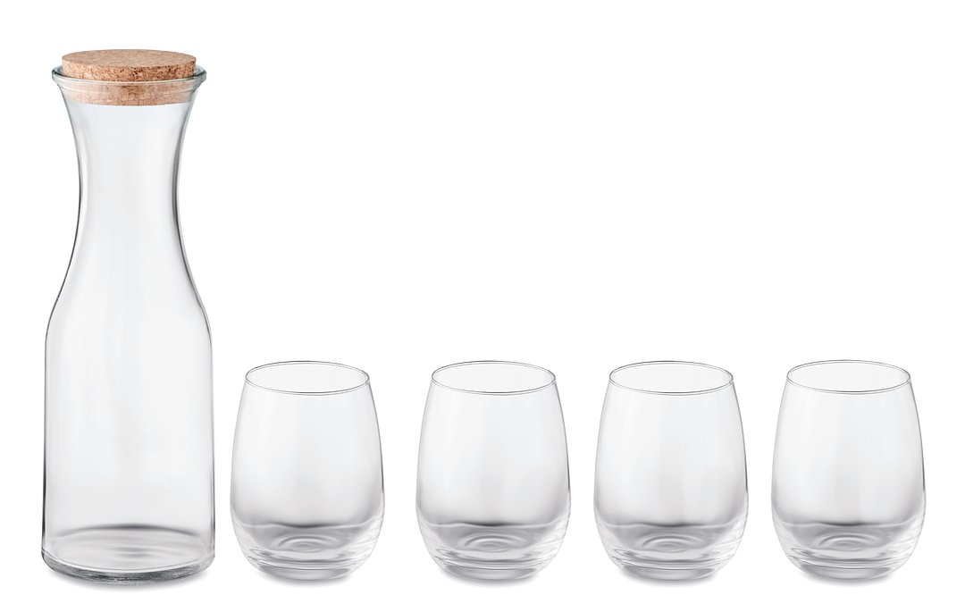Set aus recyceltem Glas Trudivrg