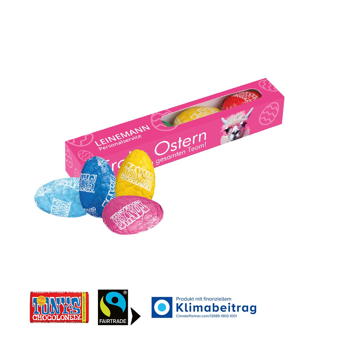 Eier-Parade mit Tony´s Schokolade