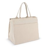 Baumwoll-Tragetasche mit Reißverschluss OEKO-TEX® 39 x 24 x 34cm 320g/m² Miriors