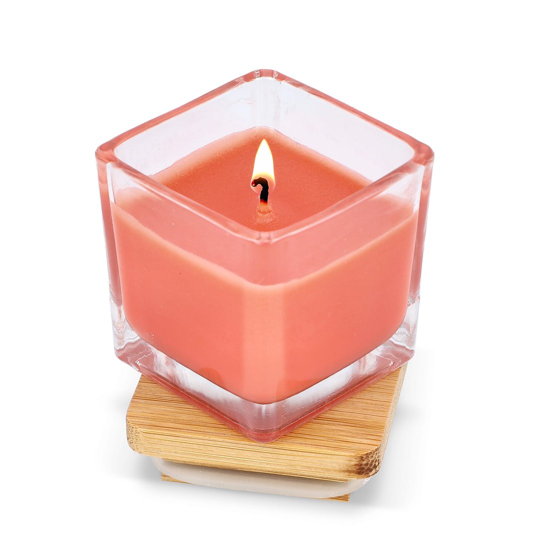 Chakra Kerze auf pflanzlicher Basis im Glasgefäß Utzi