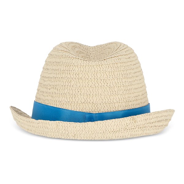 Pflanzlicher Strohhut mit farbigem Band Betonnel