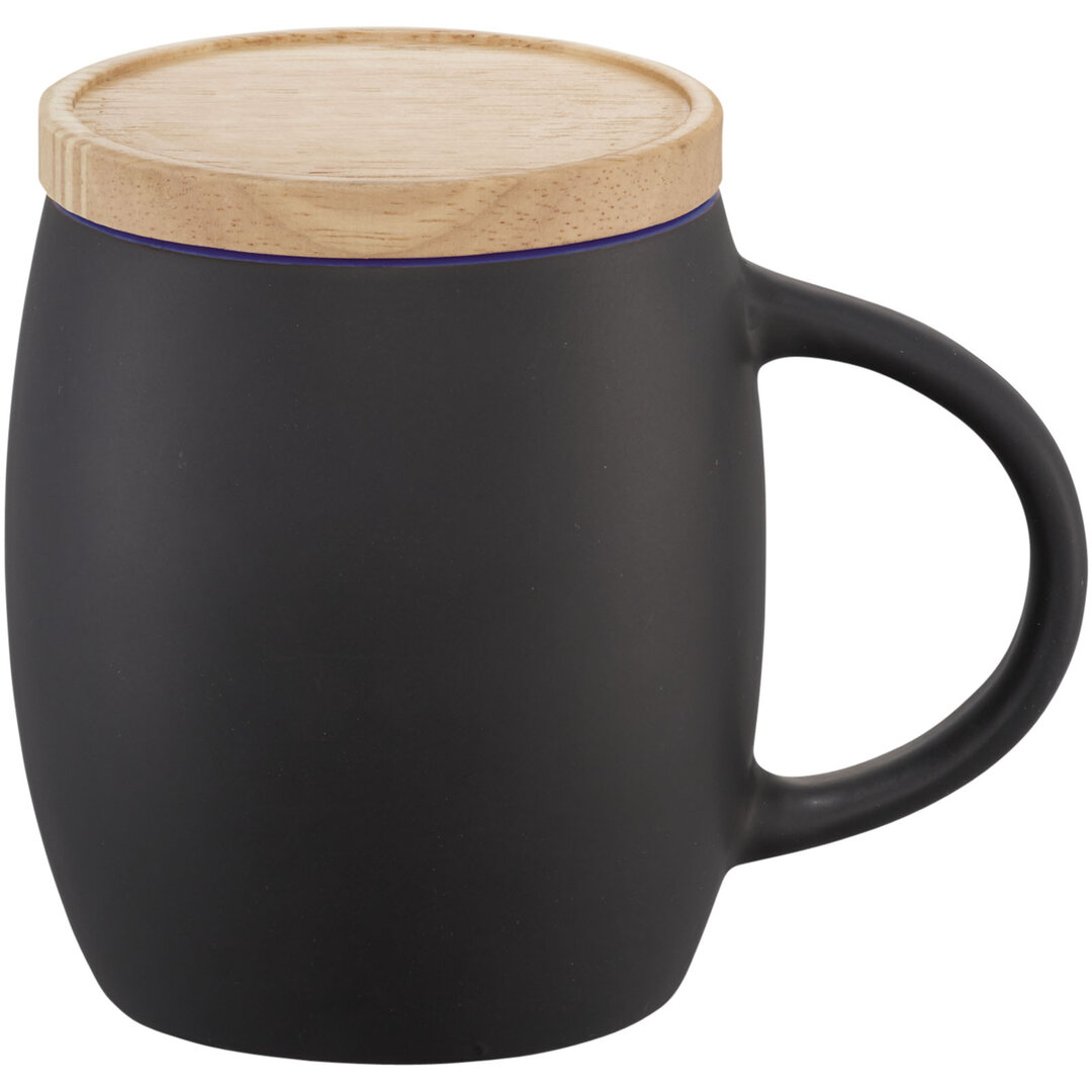 400 ml Keramiktasse mit Holz Untersetzer - Lorlep