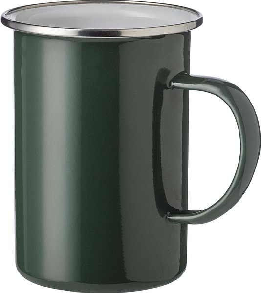 Emaille-Tasse Fränzi | Edelstahlrand | 450 ml