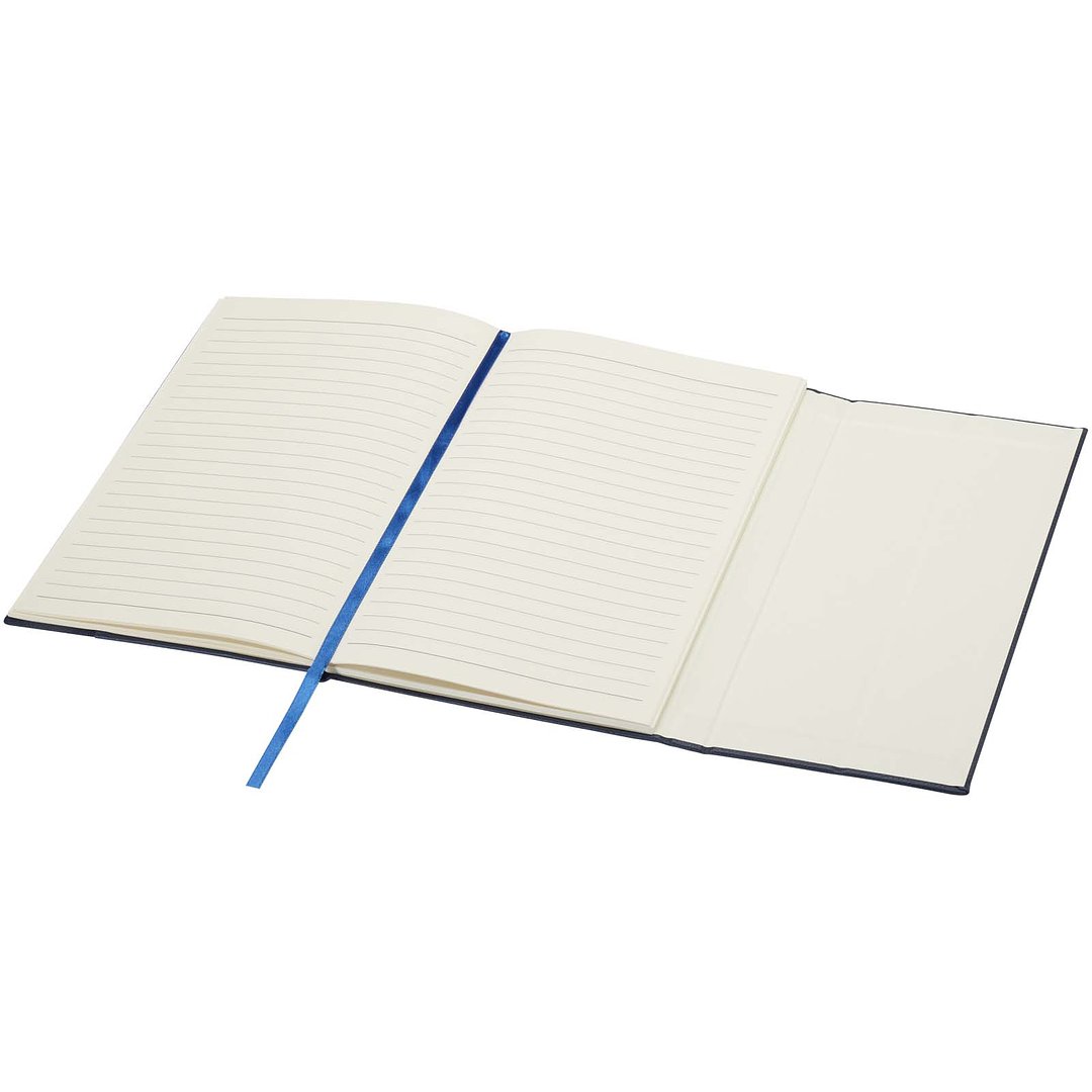 A5 Hardcover Notizbuch aus recyceltem Leder - Lütha