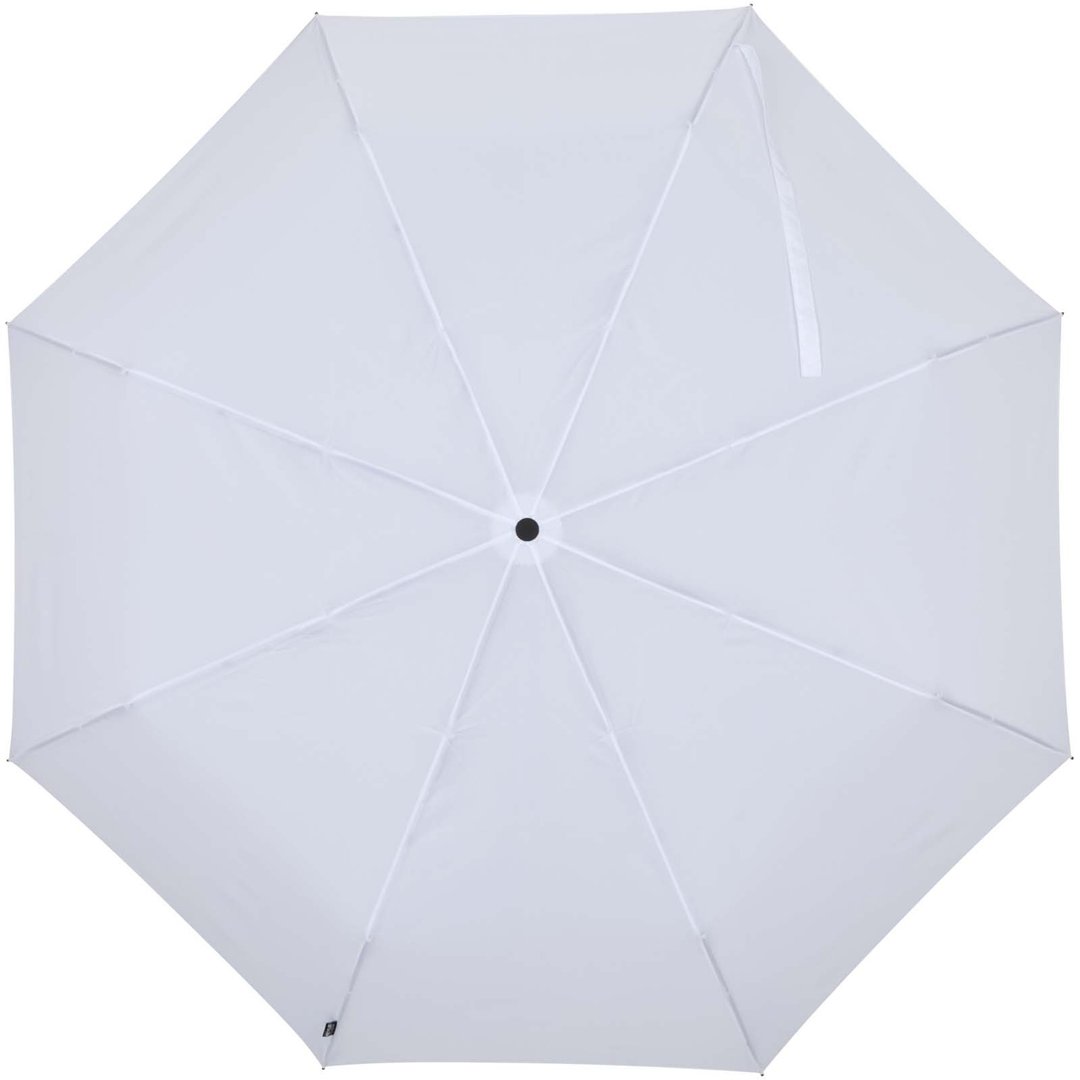 27" faltbarer RPET-Regenschirm mit automatischer Öffnungs- und Schliessfunktion - Emmascht