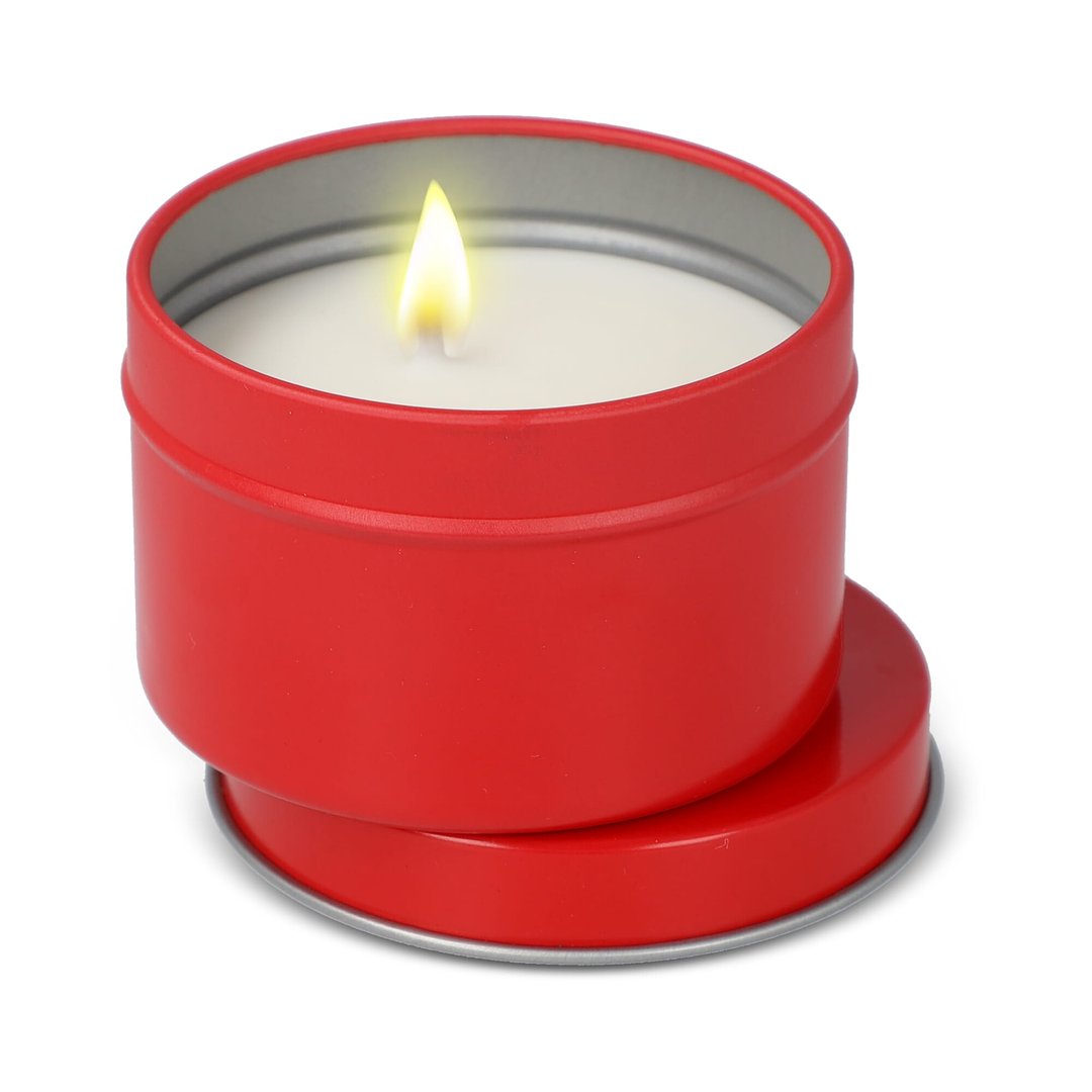 Kirtan-Duftkerze auf Pflanzenbasis in großer recycelter Dose Ellia