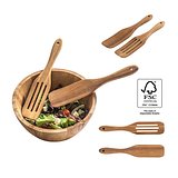 Set aus zwei Besteckteilen aus Akazienholz Ylaninana