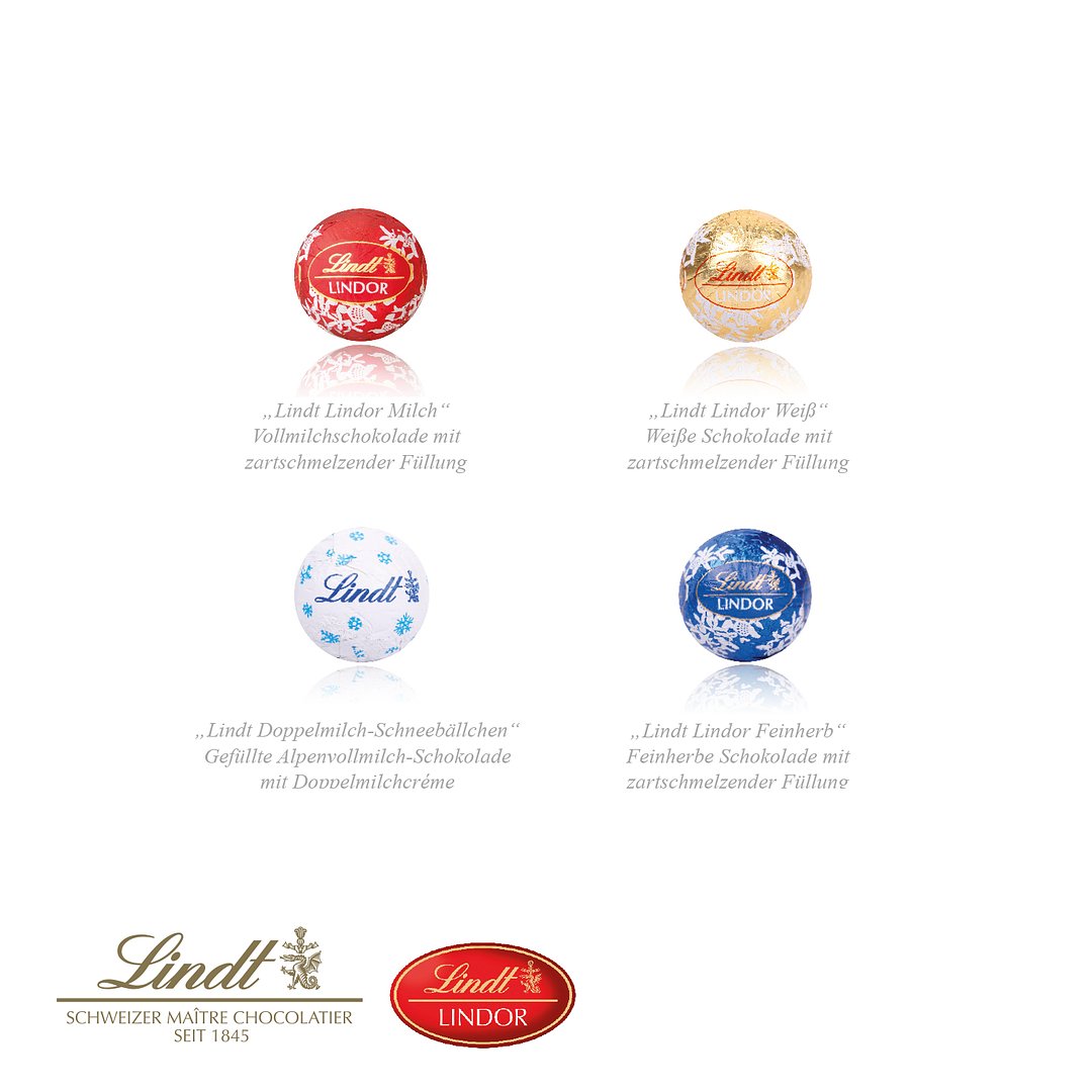 Adventskalender Laptop mit Lindt Minis