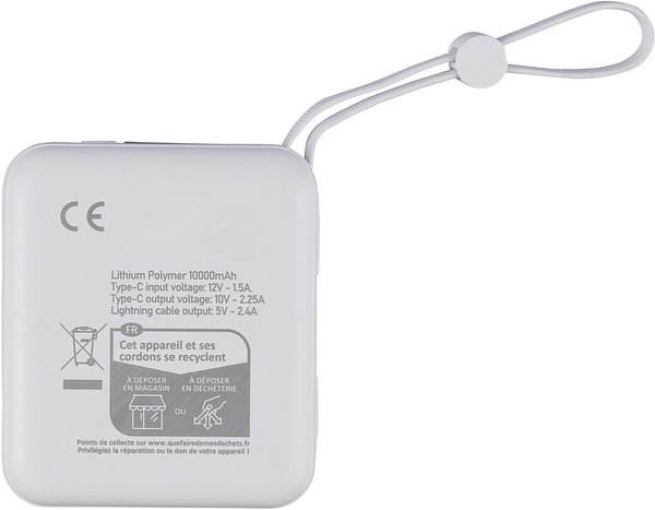 Recycelte ABS-Powerbank Neli
