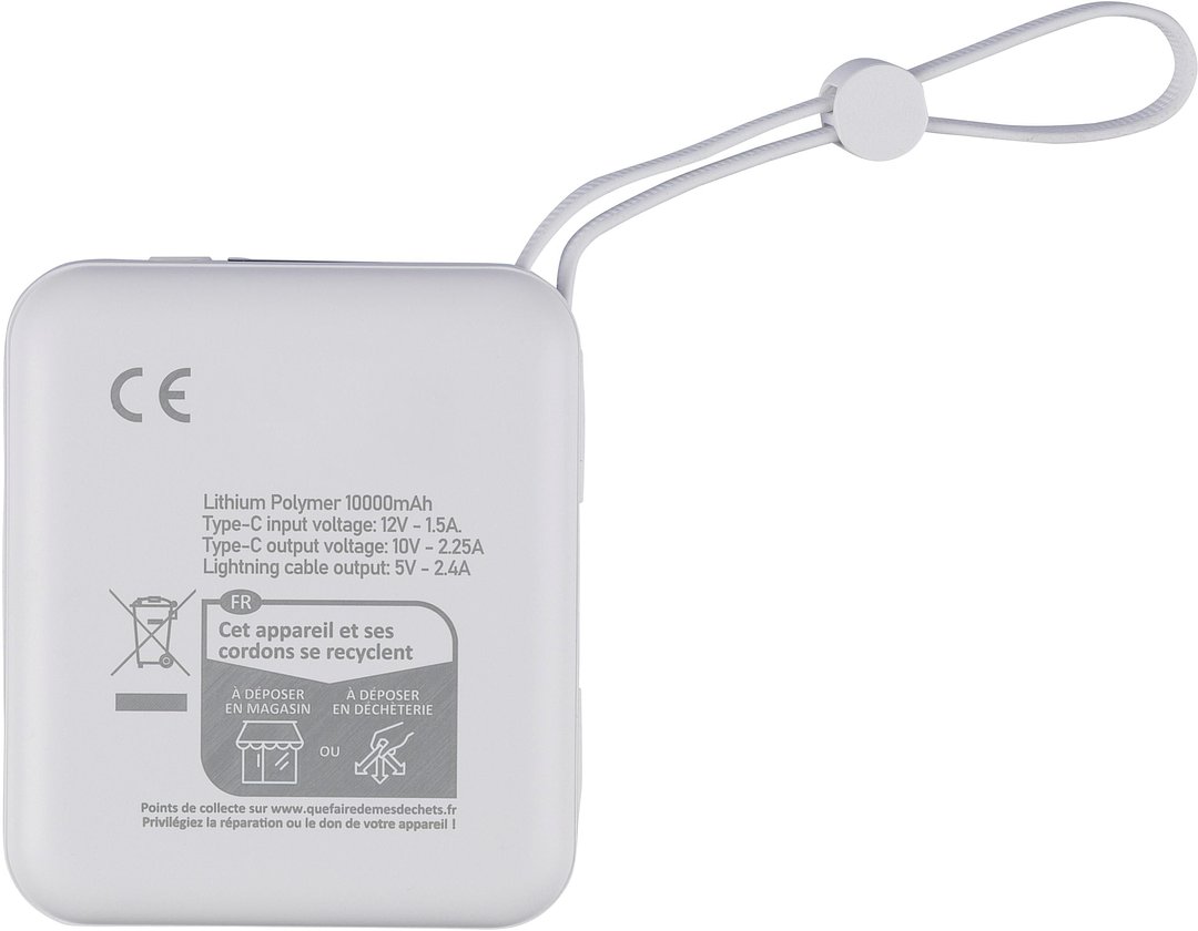Recycelte ABS-Powerbank Neli