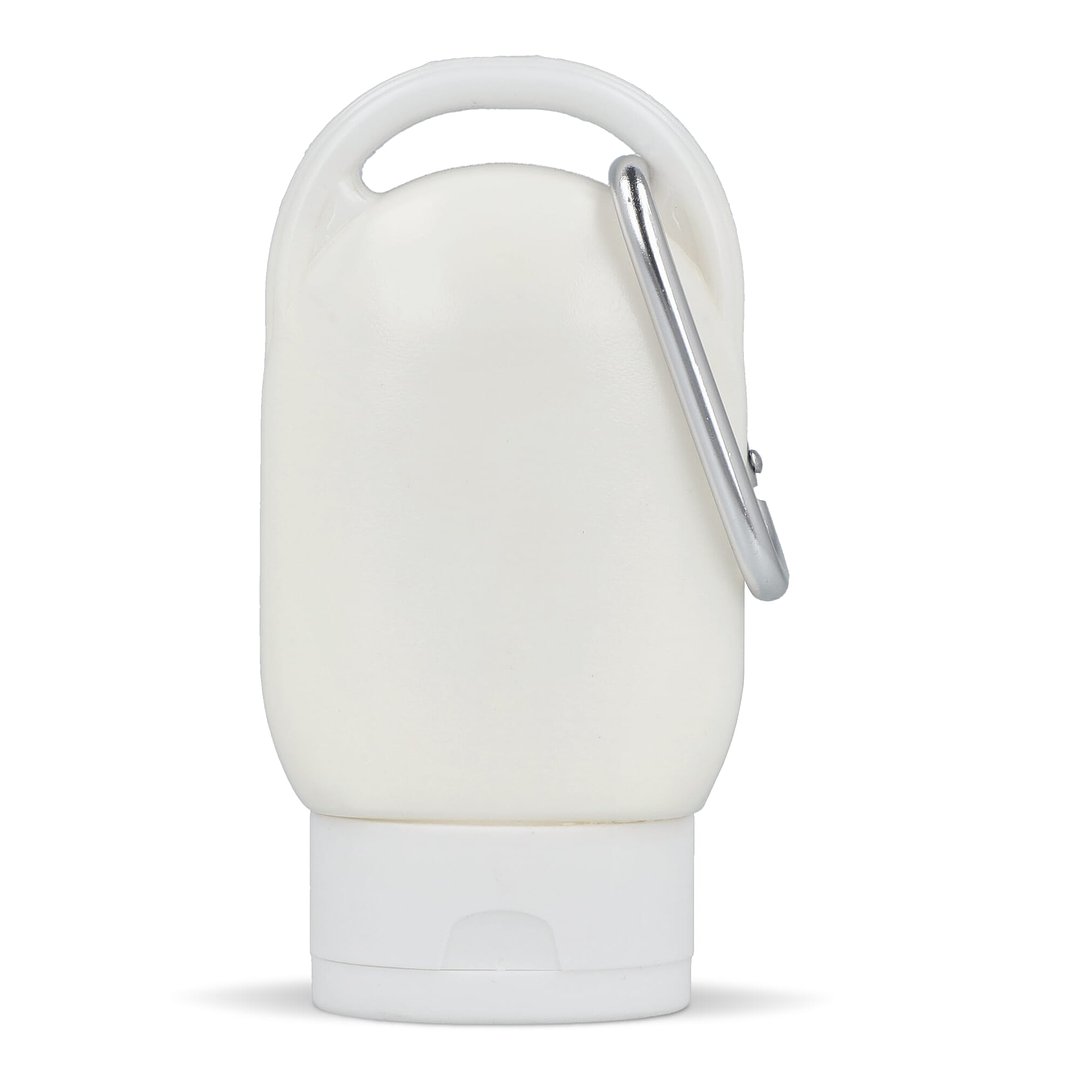 Sonnenschutzlotion mit Karabiner SPF30 aus recyceltem Material Hatrudi