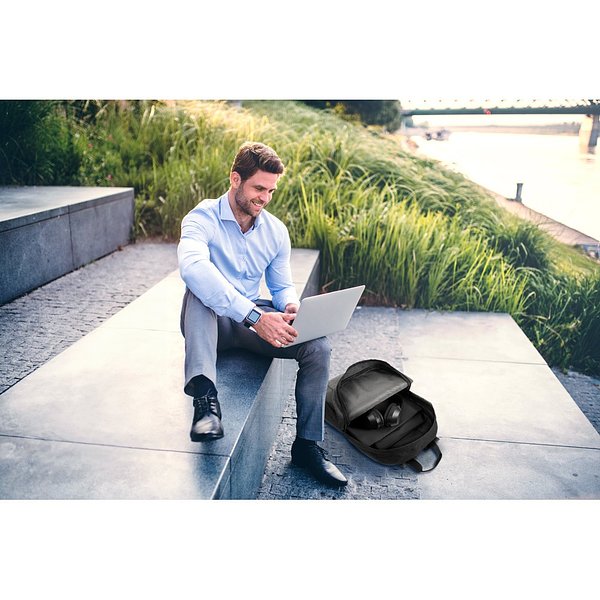Laptop-Rucksack aus 600D recyceltem Polyester, HD und Innenfutter aus 210D recyceltem Polyester 16“ Palitat