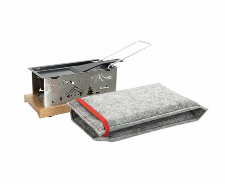 Raclette für 2 und Etui bedruckt
