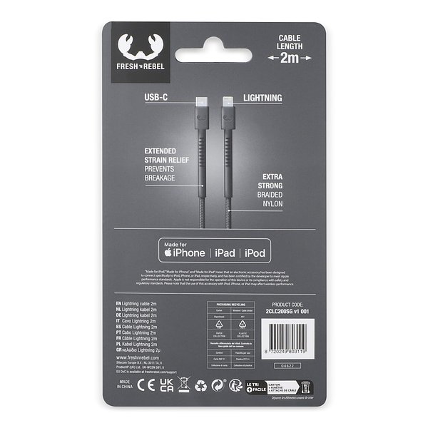 USB-C zu Apple Lightning Kabel 2.0m Helvin