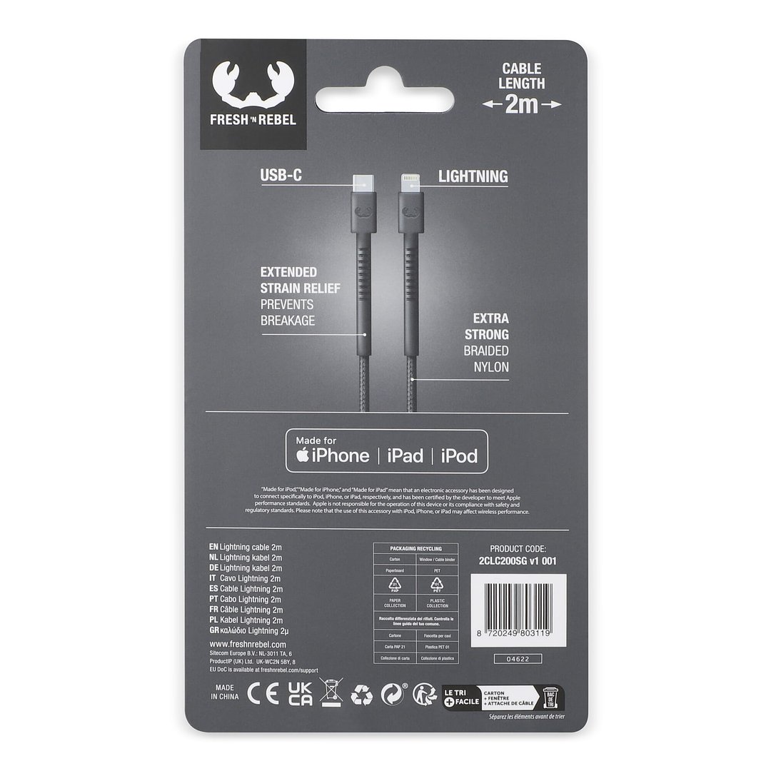 USB-C zu Apple Lightning Kabel 2.0m Helvin