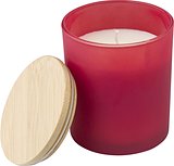 Kerze Rendi | Glas mit Bambusdeckel | Sojawachs | 280 g