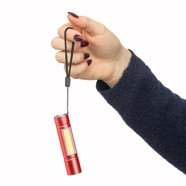 Taschenlampe aus recyceltem Aluminium COB Jovignas