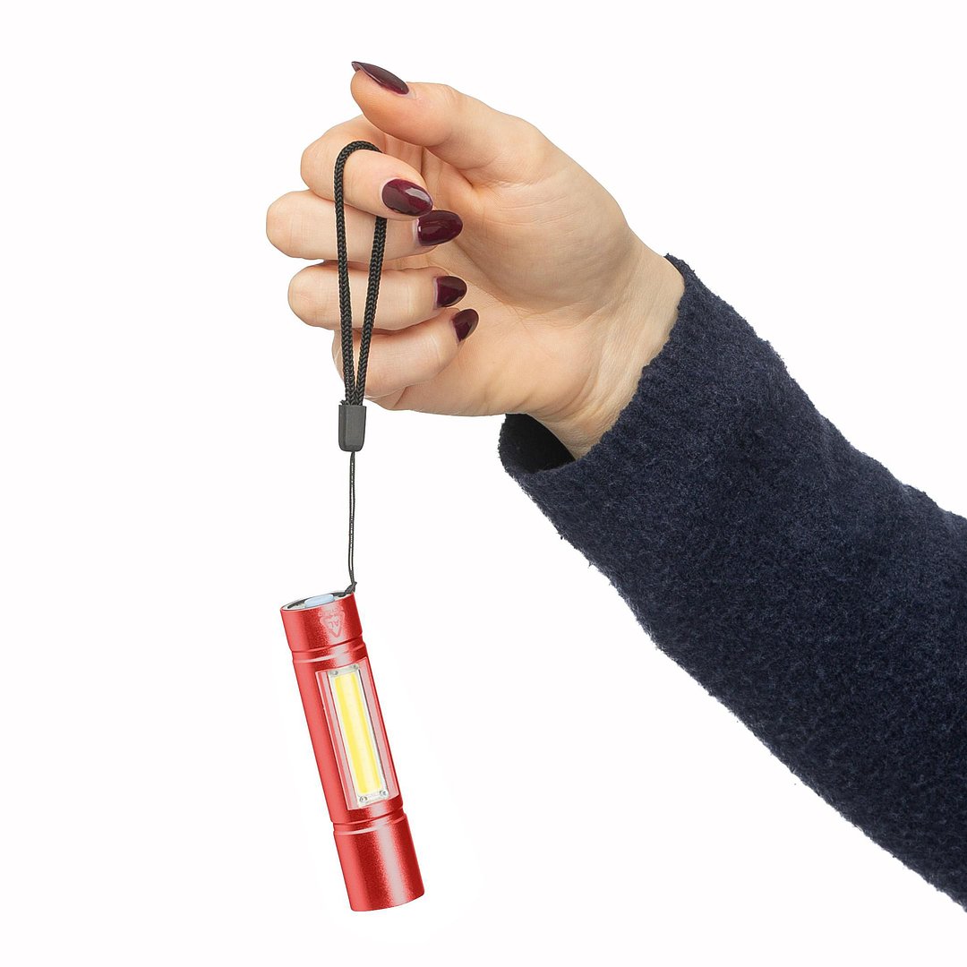 Taschenlampe aus recyceltem Aluminium COB Jovignas