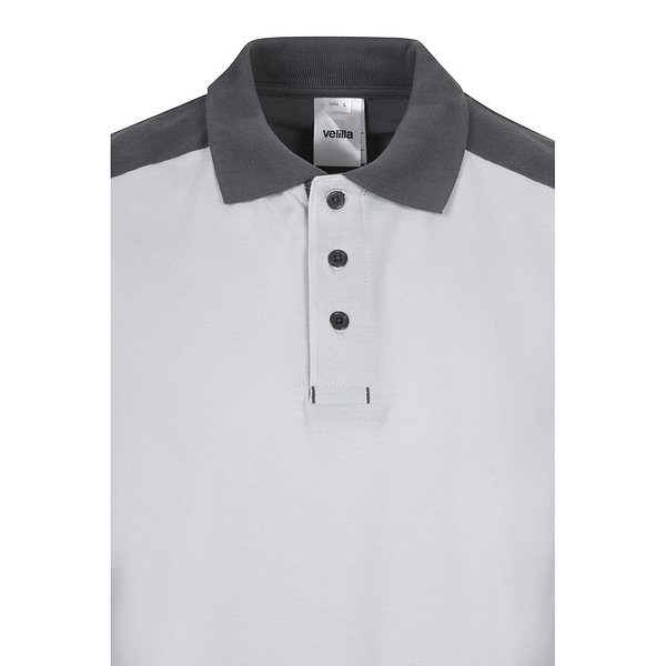 Zweifarbiges Stretch-Piqué-Poloshirt (200 g/m²) mit kurzen Ärmeln, aus Polyester (96 %) und Elastan (4 %) Duricalie