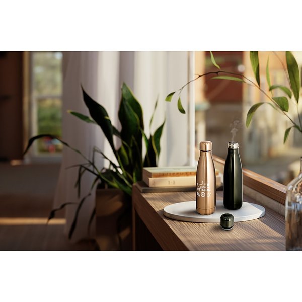 Edelstahlflasche 510 mL mit mattem Metallic-Finish Helveza