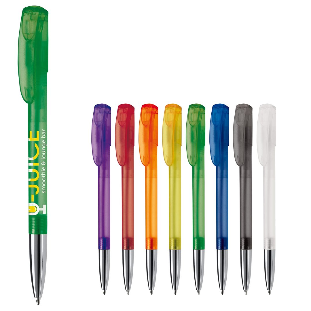 Kugelschreiber Deniro mit Metallspitze Frosty Muden