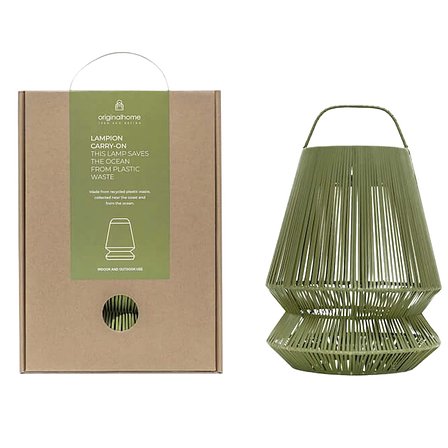 Lampion tragbarer Lampenschirm aus recyceltem Material - Frinanna