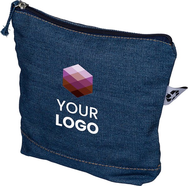 Kosmetiktasche aus recyceltem Denim Lüzzain
