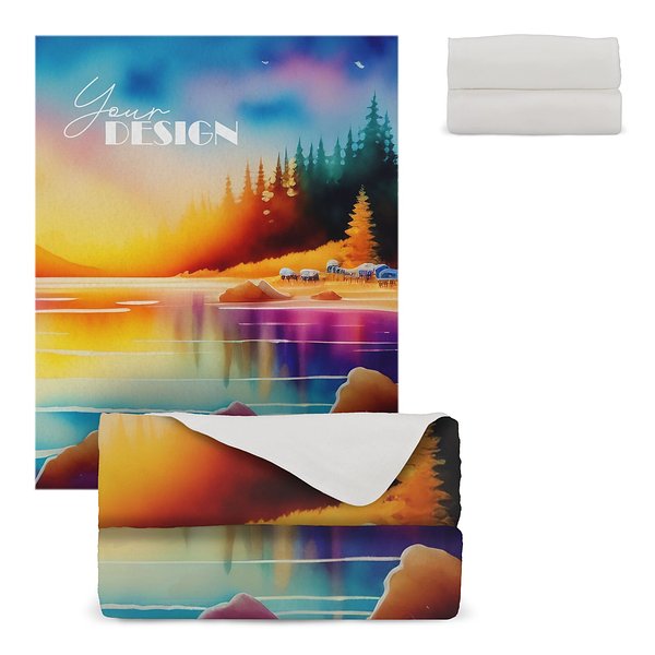 R-PET Fleece-Decke Sublimation 120x150 cm 250g/m² Regiamun