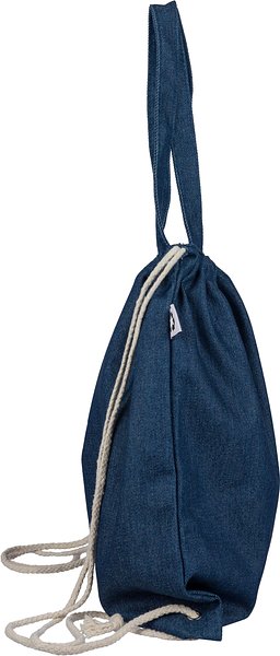 Recycelte Denim-Kordeltasche Leycile
