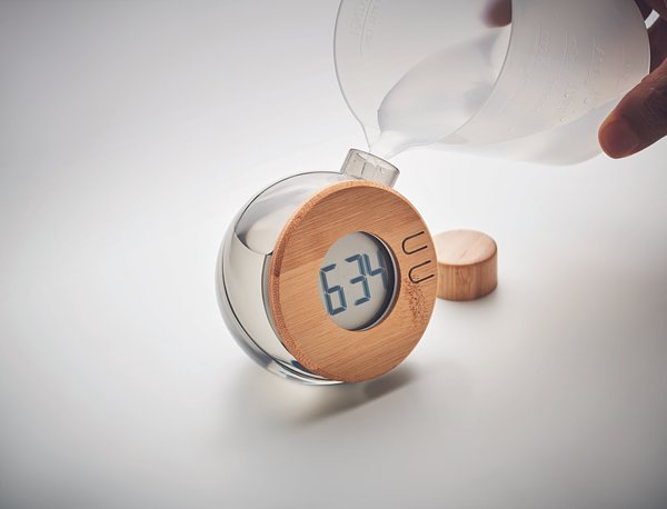 Wasserbetriebene LCD-Uhr Ylani