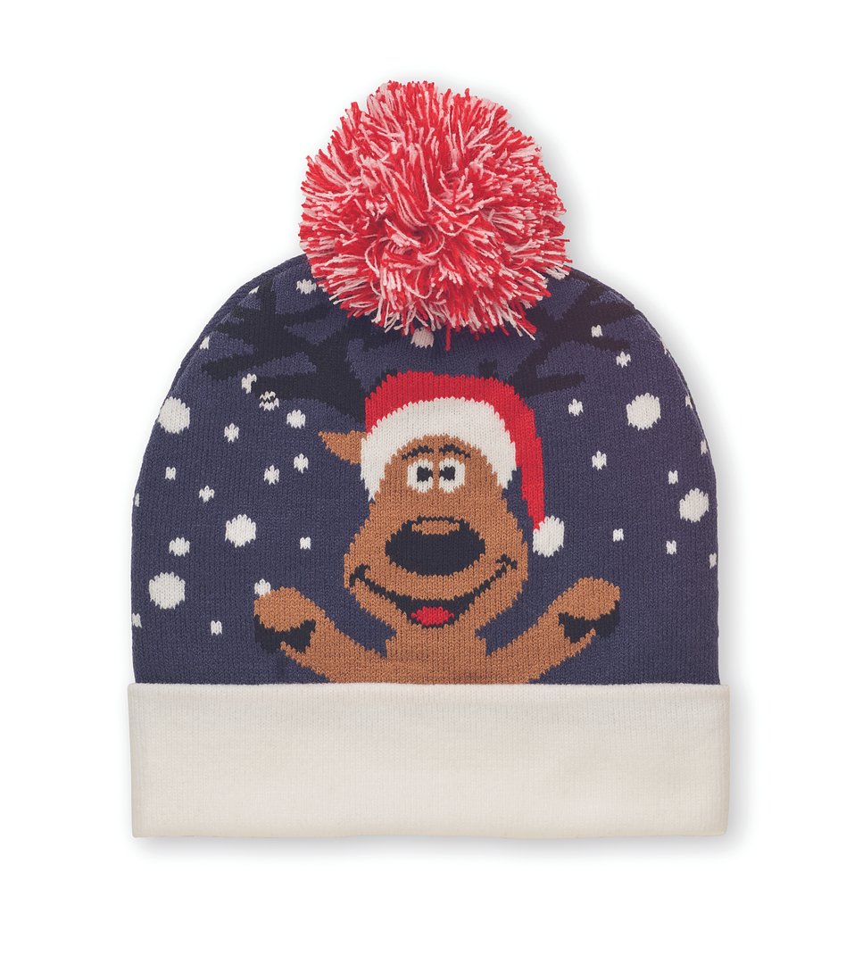 Weihnachtliche Strickmütze Tria