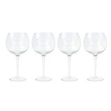 Byon Opacity 4er-Set Weingläser mit stilvollem Glasmuster 470ml Rudylat