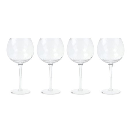 Byon Opacity 4er-Set Weingläser mit stilvollem Glasmuster 470ml Rudylat