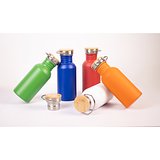 Edelstahlflasche (90 % recycelt) mit einwandiger Ausführung Chtinana