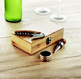 Wein-Set in Bambus-Box Fenja