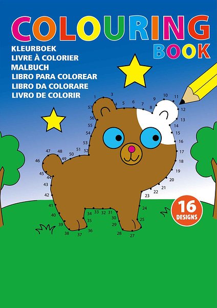 Kinder Malbuch aus Papier Rudylan