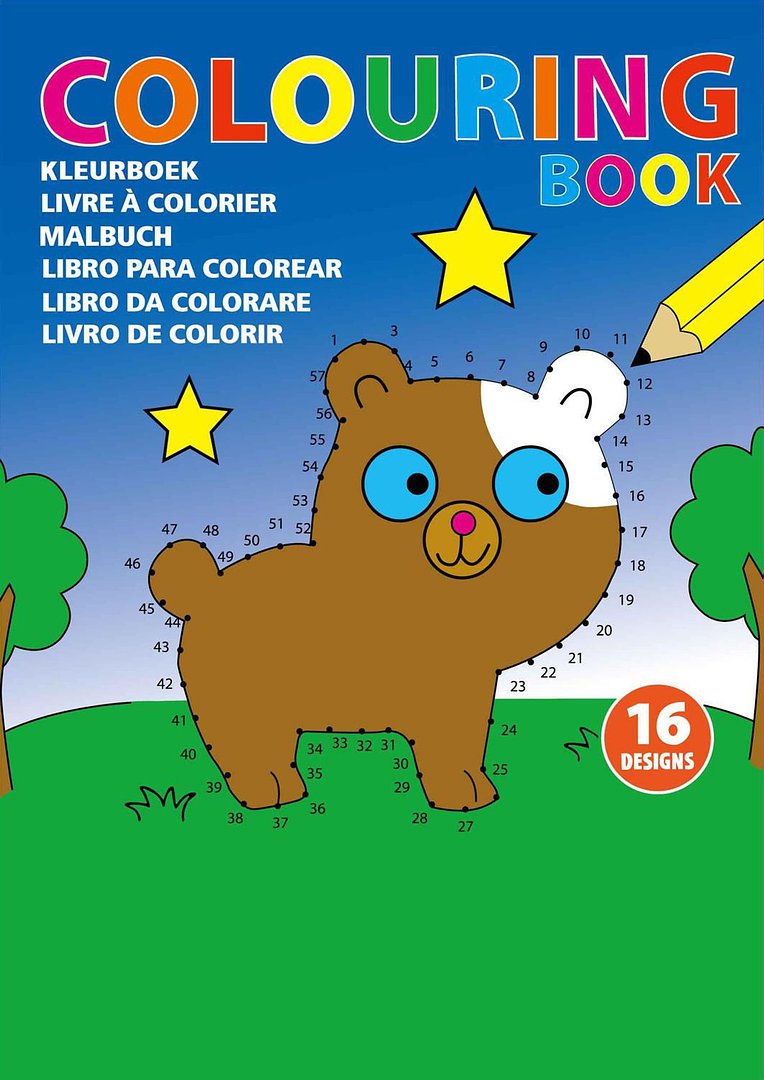 Kinder Malbuch aus Papier Rudylan