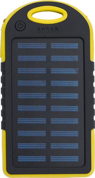 Gummierte ABS Solar-Powerbank Giannep