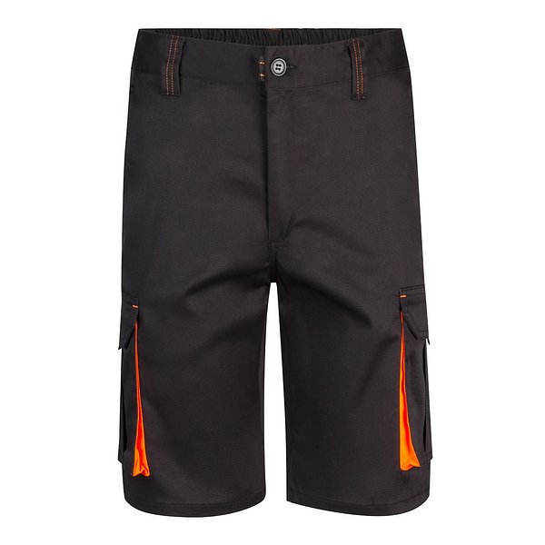 Zweifarbige Stretch-Bermudashorts mit mehreren Taschen (240 g/m²) aus Baumwolle (46 %), EME (38 %) und Polyester (16 %) Altie