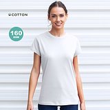 Erwachsene Frauen Weiss T-Shirt Idiyo