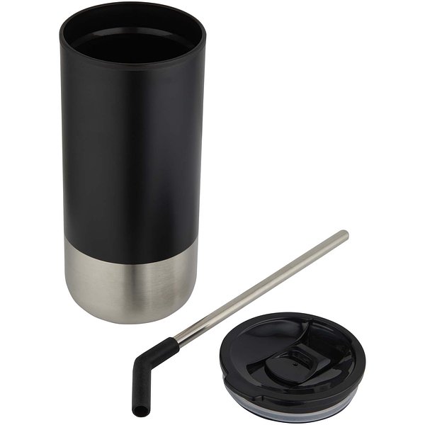 480 ml RCS recycelter Isolierbecher mit Trinkhalm - Jöria