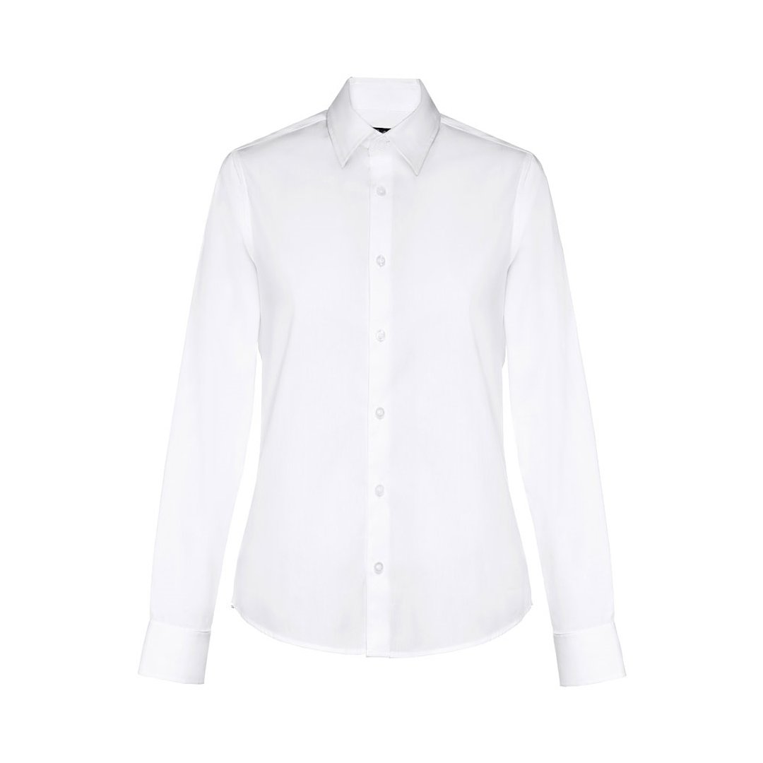 Damen Popelin Bluse Gristeile