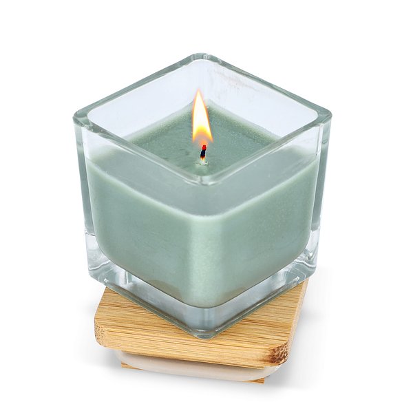 Chakra Kerze auf pflanzlicher Basis im Glasgefäß Utzi